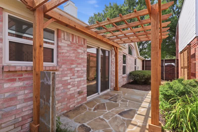 Cedar pergola